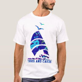 Turks- och Caicosöarna Sailboat-Vacation T Shirt