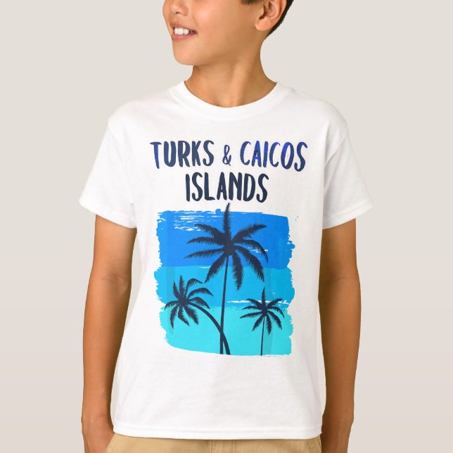 Turks- och Caicosöarna Vacation Souvenir Graphic T Shirt (Framsida)