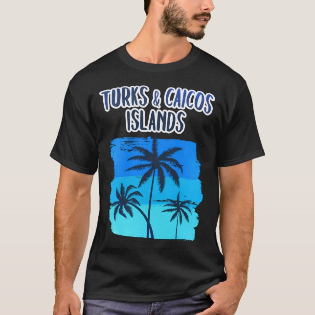 Turks- och Caicosöarna Vacation Souvenir T Shirt (Framsida)