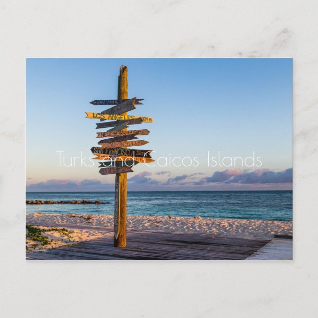 Turks- och Caicosöarna Vykort (Framsida)