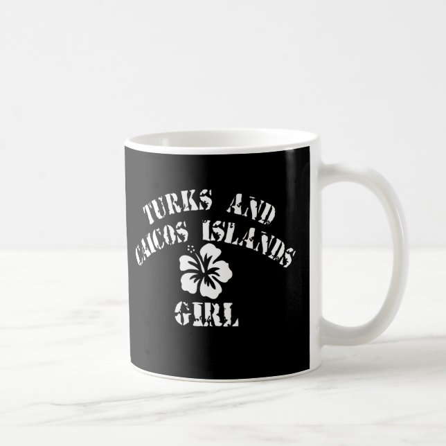 Turks- och Caicosöarnas Rosa Girl Kaffemugg (Höger)