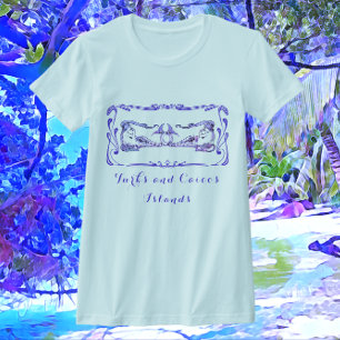 Turks- och Caicosöarnas Söt Art Deco-Sjöjungfruar T Shirt