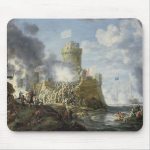 Turks som stormar en Seaport, 1641 Musmatta