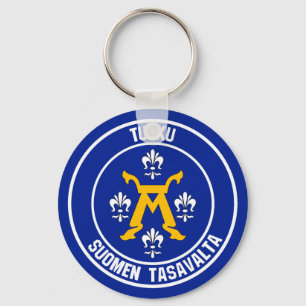 Turku Round Emblem Nyckelring