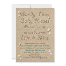 Turkvoise Beach Sandy Toes Salty Kisses Bröllop
