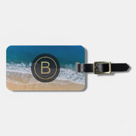 Turkvoise Blue Sea Florida Sandy Beach Aerial View Bagagebricka