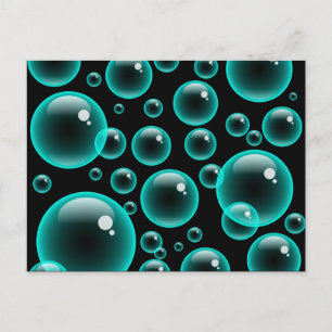 Turkvoise Bubbles Vykort