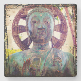 Turkvoise Buddha Head Photo Antique Tropical Bold Stenunderlägg