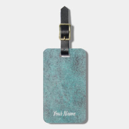 Turkvoise Copper Patina struktur-gåva Bagagebricka