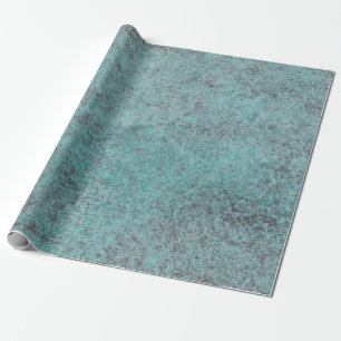 Turkvoise Copper Patina struktur-gåva Presentpapper