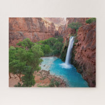 Turkvoise Havasu Falls i Grand Canyon