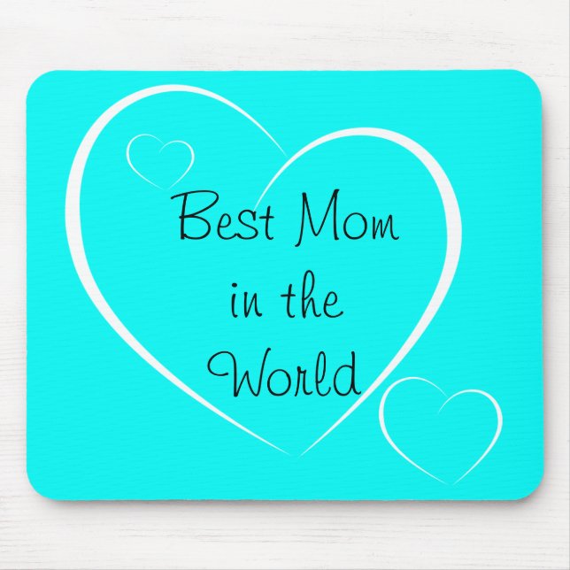Turkvoise Heart Mousepad Musmatta (Framsidan)