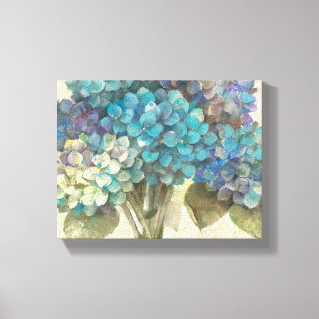 Turkvoise Hydrangea Canvastryck (Framsida)