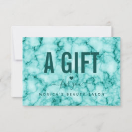 Turkvoise Marble Elegant Girly Trendig Beauty Salo