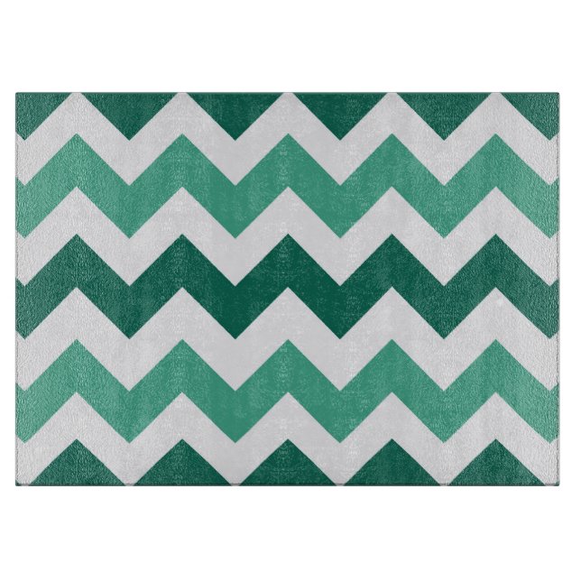 Turkvoise och Mint Chevron Mönster (Framsidan)