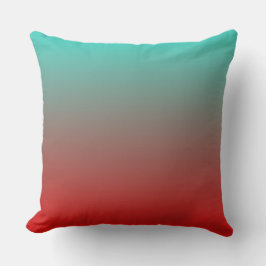 Turkvoise Red Ombre Lumbarkudde