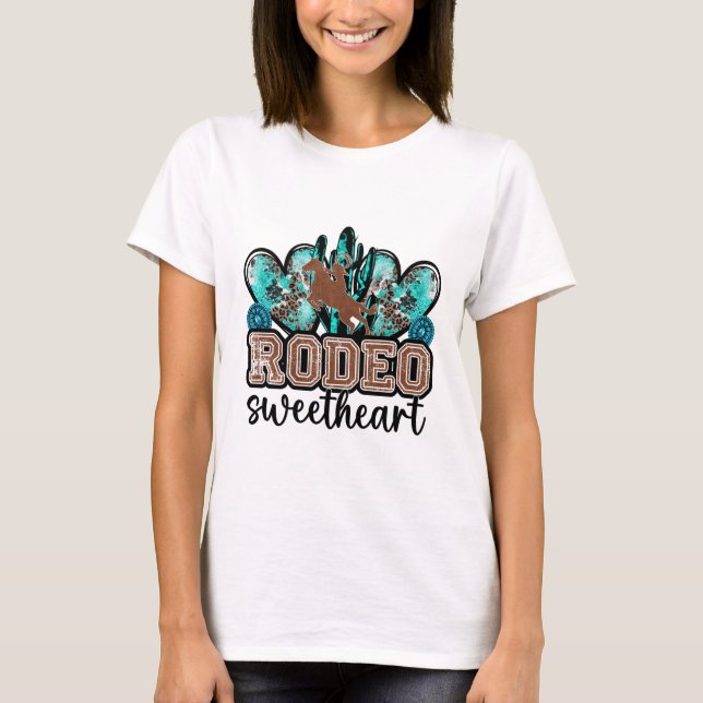 Turkvoise Rodeo Swehoney T Shirt (Framsida)