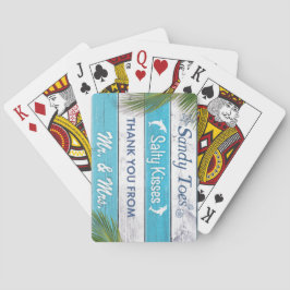 Turkvoise Sandy Toes Salty Kisses Deck of Cards Casinokort