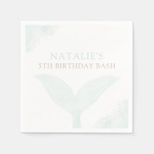 Turkvoise Sjöjungfru Girl Födelsedagsfest