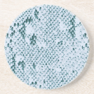 Turkvoise Snake Skin Underlägg Sandsten