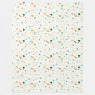 Turkvoise Tangerine Dots Fleecefilt