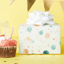 Turkvoise Tangerine Dots Presentpapper