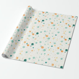 Turkvoise Tangerine Dots Presentpapper