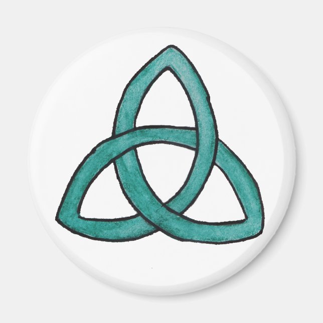 Turkvoise Trinity Knot Magnet (Framsidan)