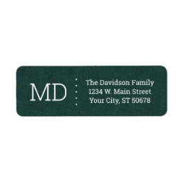 Turkvoise Velour Grunge Struktur Returadress Etikett