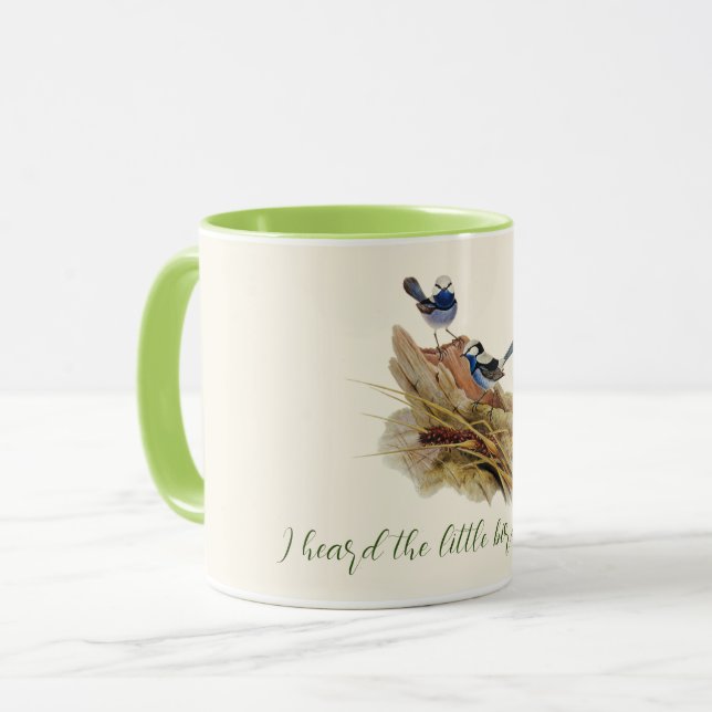 Turkvoisine Superb Warbler Mugg (Framsida vänster)