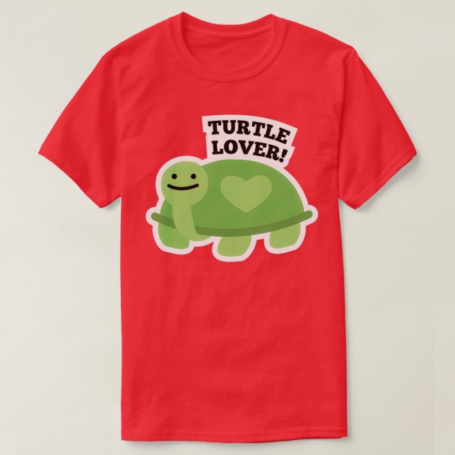 Turle Älskare T Shirt (Design framsida)