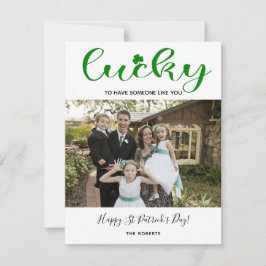 turligt schamponst Patrick Modern familjefoto Julkort