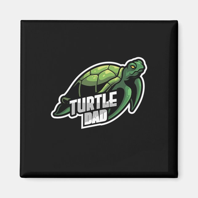 Turlte Älskare | Turtle Pappa Magnet (Framsidan)
