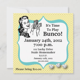 TurLucky Dice Bunco-spelarinbjudan av Artinspired Inbjudningar