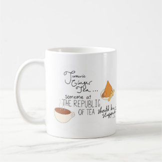 Turmeric, Ginger, Funny Tea Quote Kaffemugg