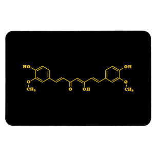 Turmisk kurkumin Molecular Chemical Formula Magnet