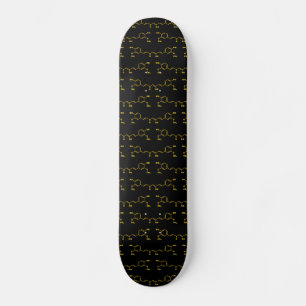 Turmisk kurkumin Molecular Chemical Formula Mini Skateboard Bräda 18,5 Cm