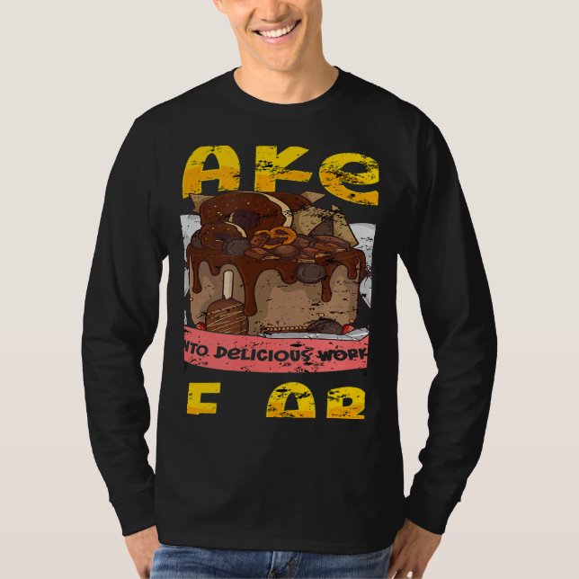 Turn Plain Cakes Into Delicious Works of Cake Deco T Shirt (Framsida)
