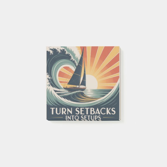 Turn Setbacks Into Setups Post-it Block (Framsida)