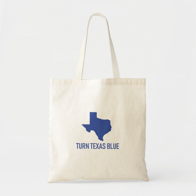 Turn Texas Blue - Vote Democrat in Texas Tygkasse (Framsidan)