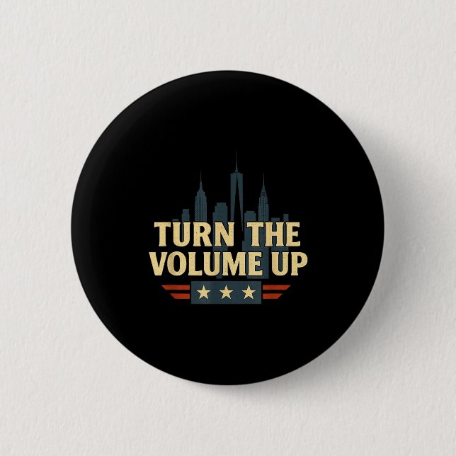 Turn The Volume Up  Knapp (Framsida)