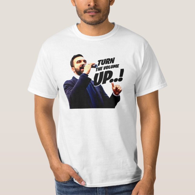 Turn the Volume Up T Shirt (Framsida)