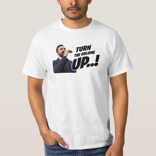 Turn the Volume Up T Shirt (Framsida)