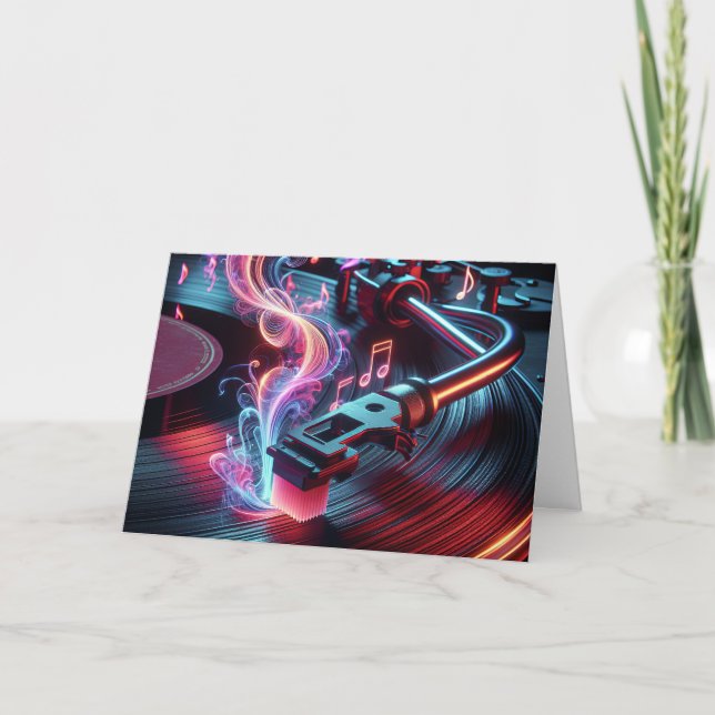 Turnable Music for Birthday Kort (Framsida)