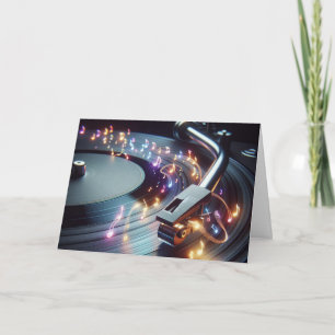 Turnable Music for Birthday Kort