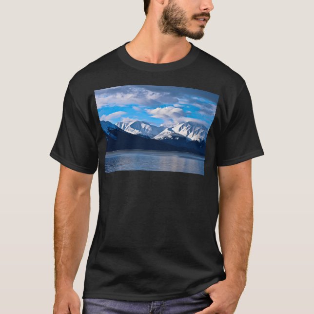 Turnagain Arm I Alaska Baseball Ärm T Shirt (Framsida)
