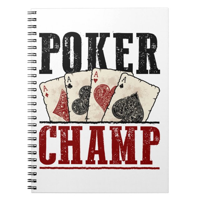 Turnament för Poker Champ Player Anteckningsbok (Framsidan)