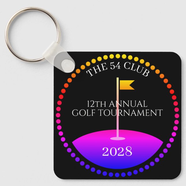 Turnament Golf Equipment Modern Nyckelring (Framsida)
