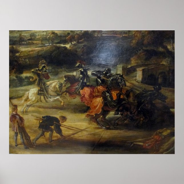 Turnament nära hoten till Château de Steen Poster (Framsidan)