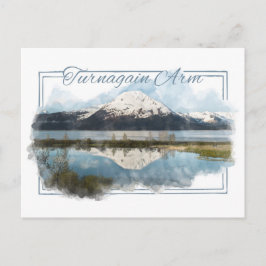 Turnåterigen Arm Alaska Watercolor vycard Vykort
